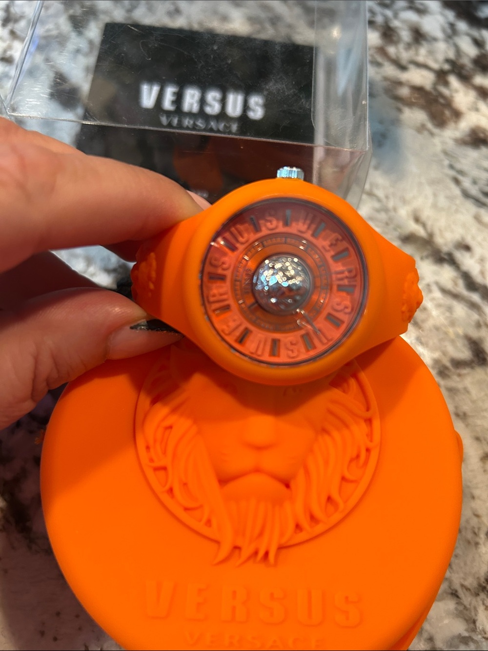 Versus Versace Black and Rose Gold Boxed Accessory